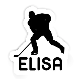 Hockey Player Sticker Elisa Image