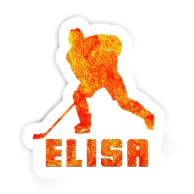 Sticker Elisa Hockey Player Image