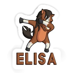 Elisa Autocollant Cheval Image