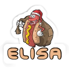 Hot Dog Sticker Elisa Image