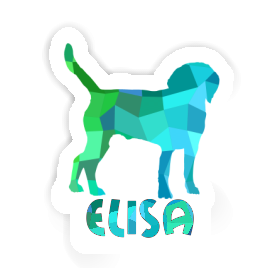 Hund Sticker Elisa Image