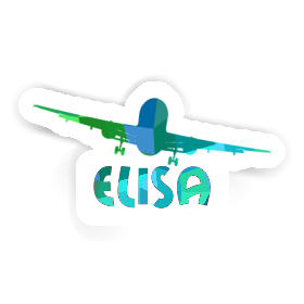 Sticker Elisa Airplane Image