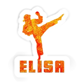 Sticker Karateka Elisa Image