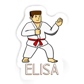 Sticker Karateka Elisa Image