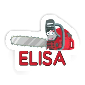 Elisa Sticker Chainsaw Image