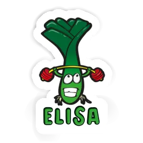 Gewichtheber Sticker Elisa Image