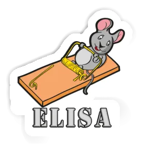 Maus Aufkleber Elisa Image