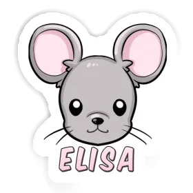 Aufkleber Maus Elisa Image