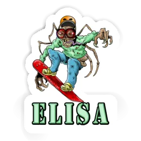 Elisa Sticker Snowboarder Image