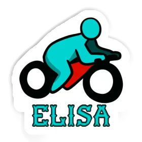 Autocollant Motocycliste Elisa Image