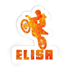 Elisa Aufkleber Motocross-Fahrer Image