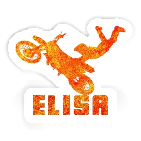 Elisa Sticker Motocross-Fahrer Image