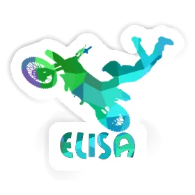 Elisa Sticker Motocross-Fahrer Image