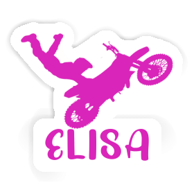 Motocross Rider Sticker Elisa Image