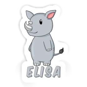 Sticker Elisa Rhino Image