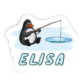 Elisa Sticker Fishing Penguin Image