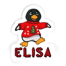 Sticker Elisa Christmas Penguin Image