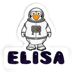 Elisa Sticker Astronaut Image