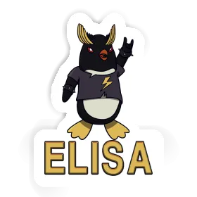 Sticker Rocking Penguin Elisa Image