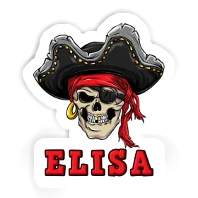 Piratenkopf Aufkleber Elisa Image