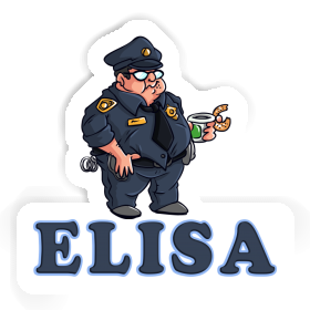 Elisa Sticker Polizist Image