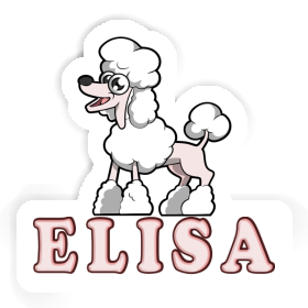 Elisa Sticker Poodle Image