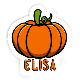 Pumpkin Sticker Elisa Image