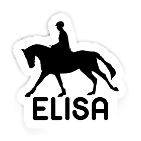 Sticker Elisa Horse Rider Image