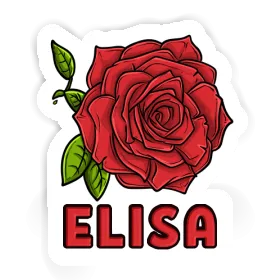 Elisa Sticker Rose Image