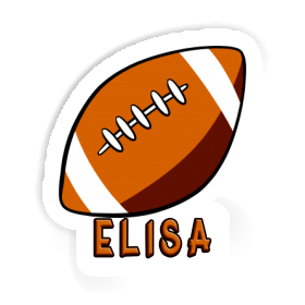 Elisa Autocollant Ballon de rugby Image