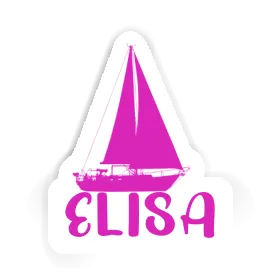 Sticker Elisa Sailboat Image