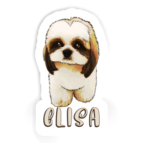 Shih Tzu Autocollant Elisa Image