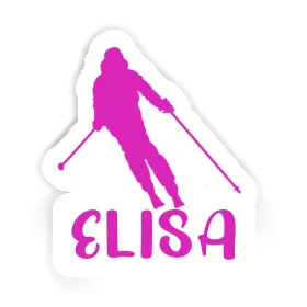 Elisa Sticker Skifahrerin Image