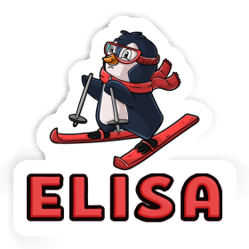 Skifahrerin Sticker Elisa Image