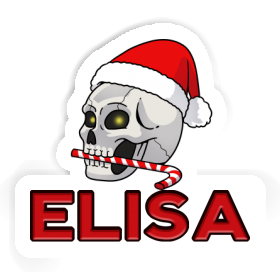 Christmas Skull Sticker Elisa Image