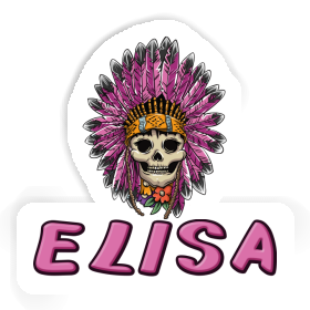 Sticker Ladys Skull Elisa Image