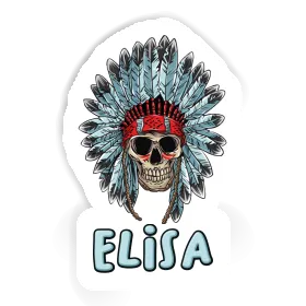 Sticker Elisa Indian Skull Image