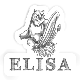 Elisa Sticker Surfer Image