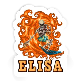 Sticker Elisa Surfer Image