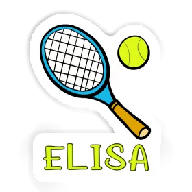 Autocollant Raquette de tennis Elisa Image