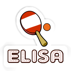 Sticker Elisa Table Tennis Paddle Image