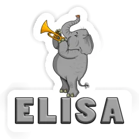 Autocollant Elisa Éléphant Image