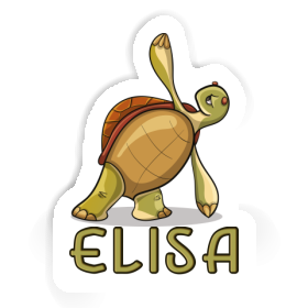 Elisa Autocollant Tortue yoga Image