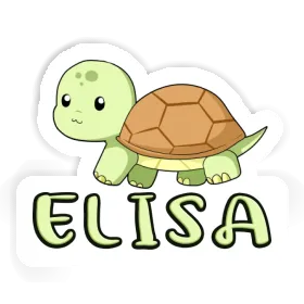 Tortue Autocollant Elisa Image