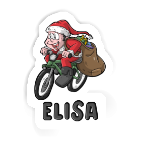 Bicycle Rider Sticker Elisa Image