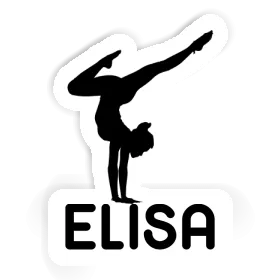 Sticker Yoga Woman Elisa Image