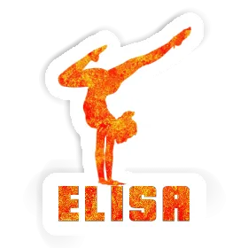 Sticker Yoga Woman Elisa Image