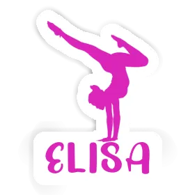 Elisa Sticker Yoga Woman Image