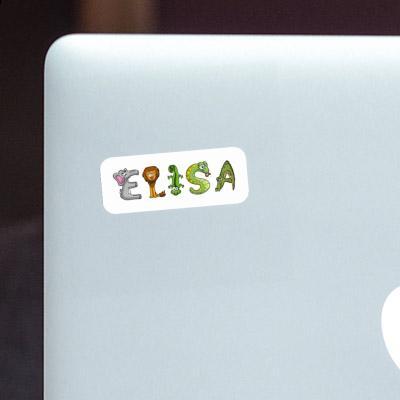 Elisa Sticker Animal Font Image