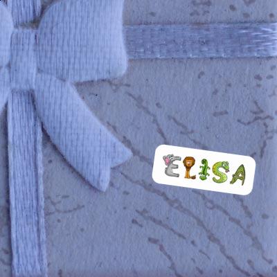 Elisa Sticker Animal Font Laptop Image